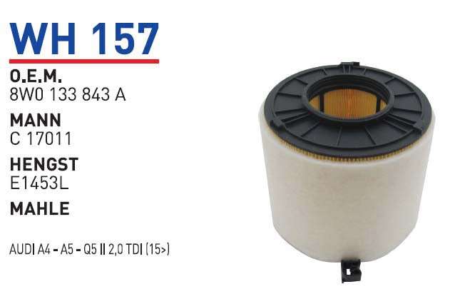 A4 A5 Q5 2.0 190PS Hava Filtresi 8W0133843A