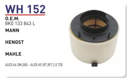 A4 A5 Q5 2.0 CNH Hava Filtresi 8K0133843L