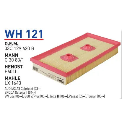 Golf 5 1.6 FSI BLF Hava Filtresi 03C129620B